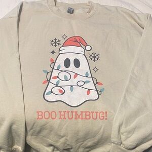 Gildan Cream Heavy Blend Sweatshirt - Unisex Large